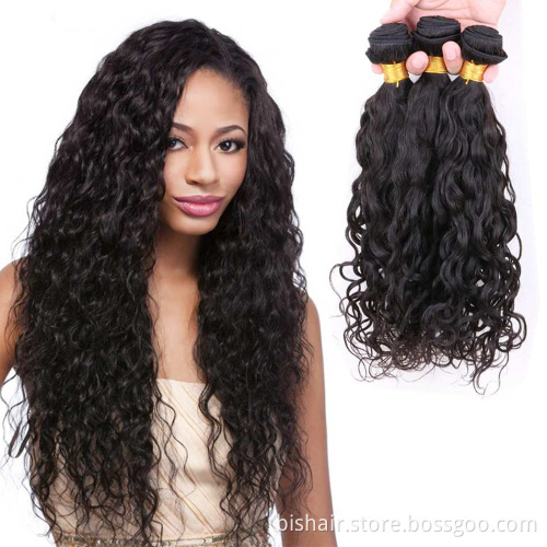 BIS Top Quality 8A 9A 10A Water Wave Bundles Wholesale The Cheapest Extensions Virgin Human Hair Bundles For Black Women